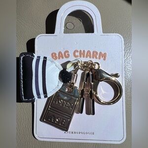 NWT Anthropologie Bag Charm Aspen Ski Theme- Hat Lift Ticket & Skis - $32 Retail